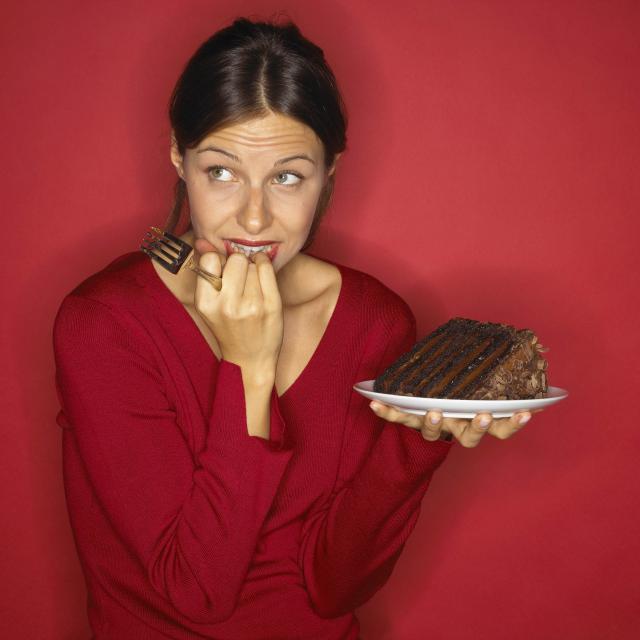 kobieta, ciasto, dieta