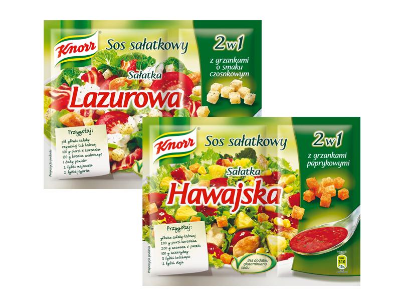 Knorr - Sałatka Lazurowa i Sałatka Hawajska