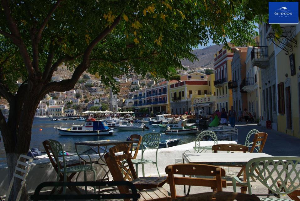 wyspa symi, tawerna, grecka tawerna