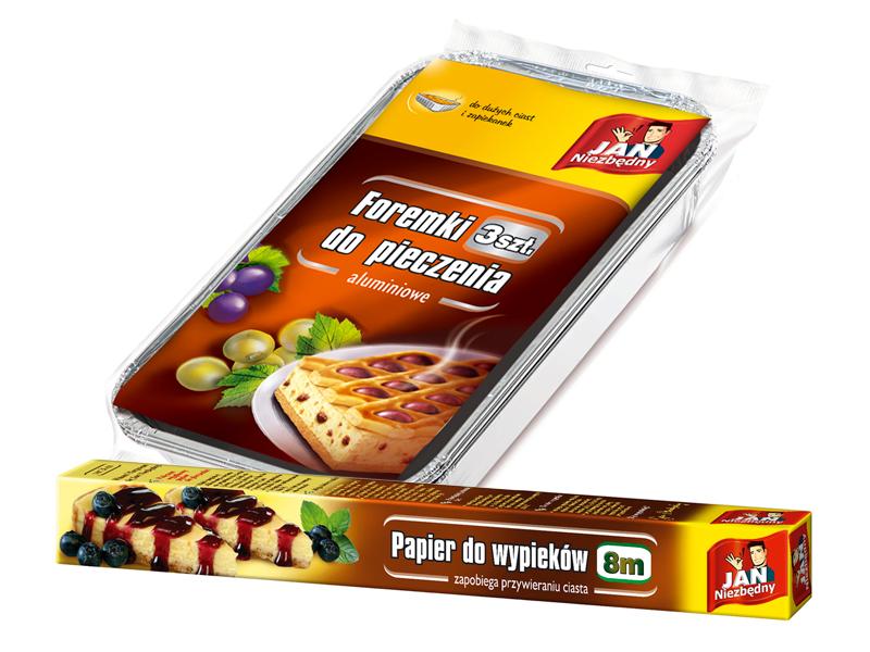 Jan Niezbędny - foremki aluminiowe i papier do pieczenia