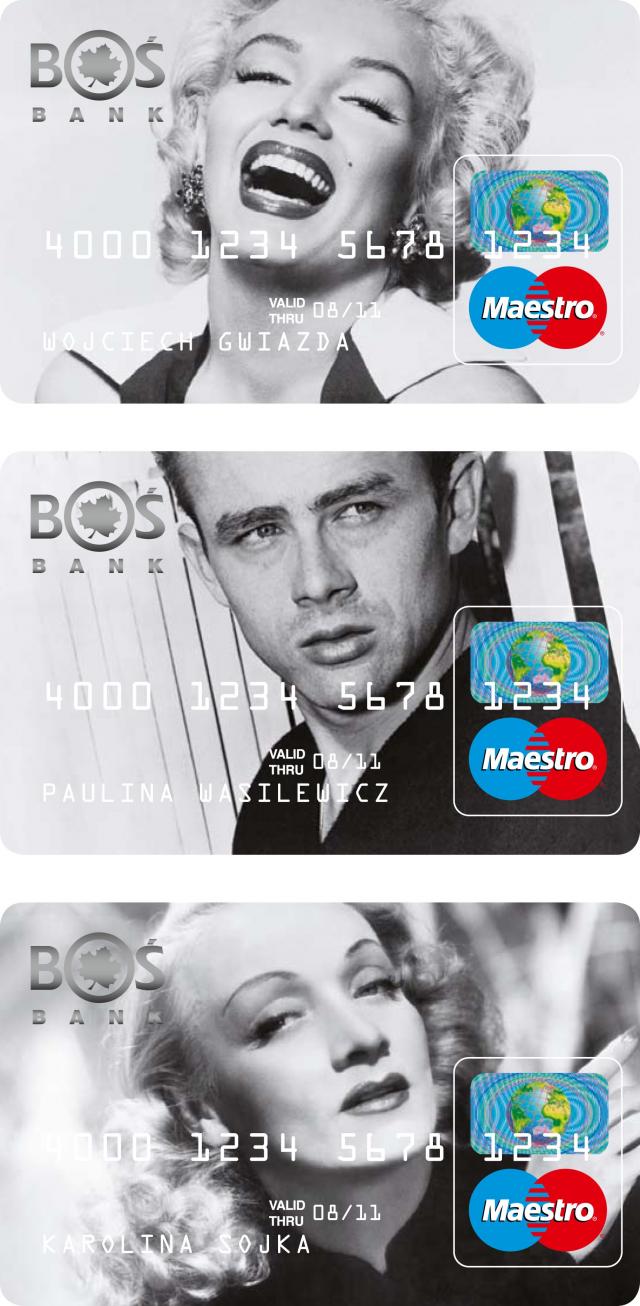 karta kredytowa, Marylin Monroe, Marlena Dietrich, James Dean