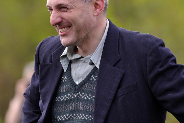 Hubert Urbański na planie serialu "Czas honoru"
