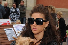 Weronika Rosati z psem