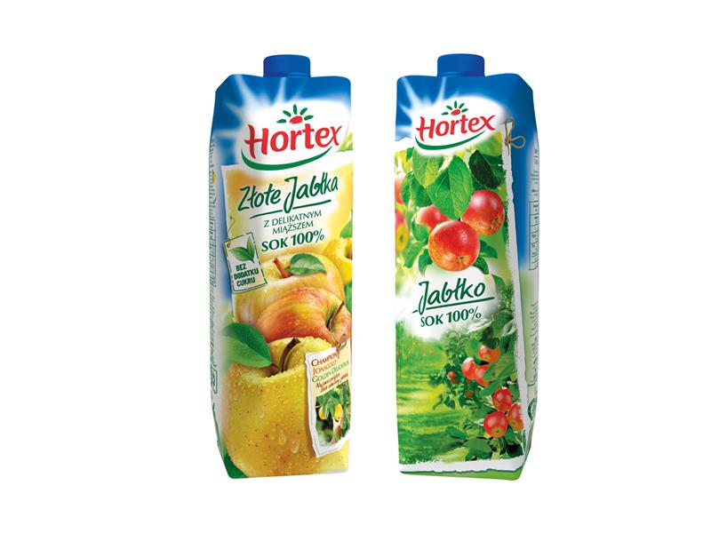Sok jabłkowy Hortex i Hortex Złote Jabłka