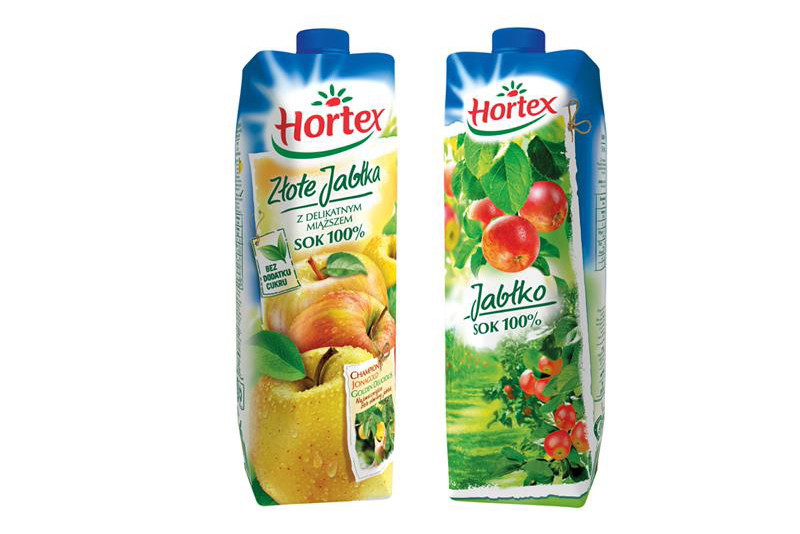 Sok jabłkowy Hortex i Hortex Złote Jabłka