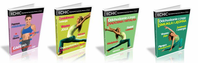 Cardio wyszczuplające i fitness odchudzający z jogą - nowe tytuły serii CHIC