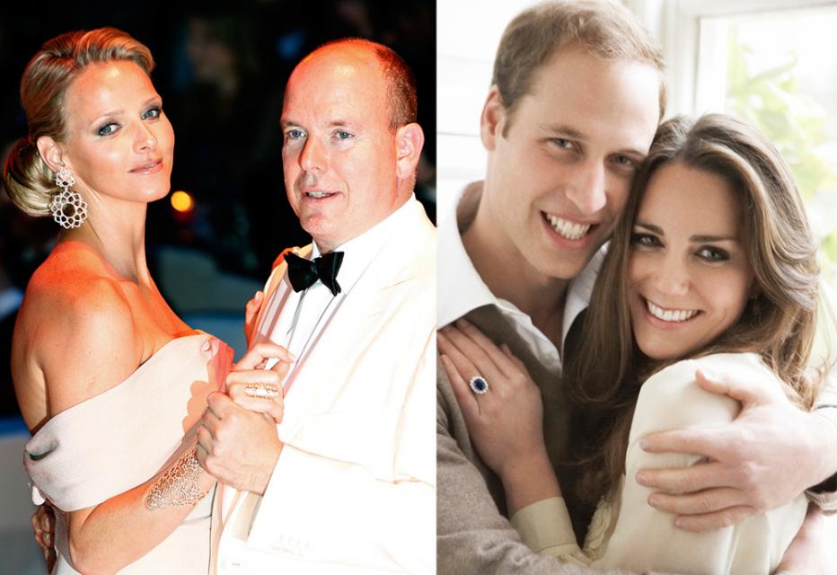 Charlene Wittstock, Książę Albert II, Książę William, Kate Middleton