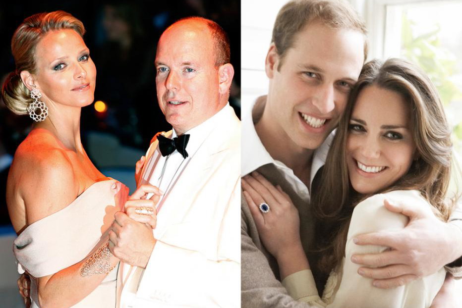 Charlene Wittstock, Książę Albert II, Książę William, Kate Middleton