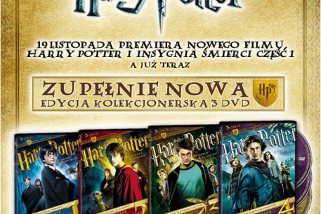 Kolekcjonerskie wydanie czterech części Harrego Pottera