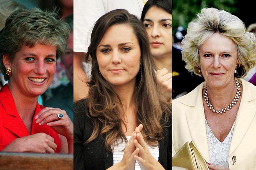 Księżna Diana, Kate Middleton, Camilla Parker Bowles