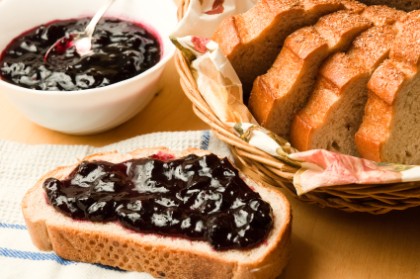 Bread with jam
