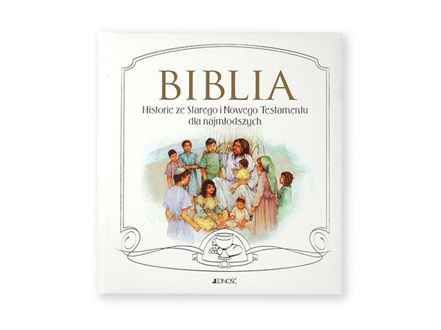 Prezent na chrzciny, biblia dla dzieci, cena ok. 35 zł
