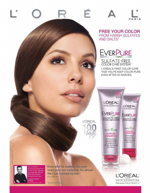 Eva Longoria w reklamie L'oreal
