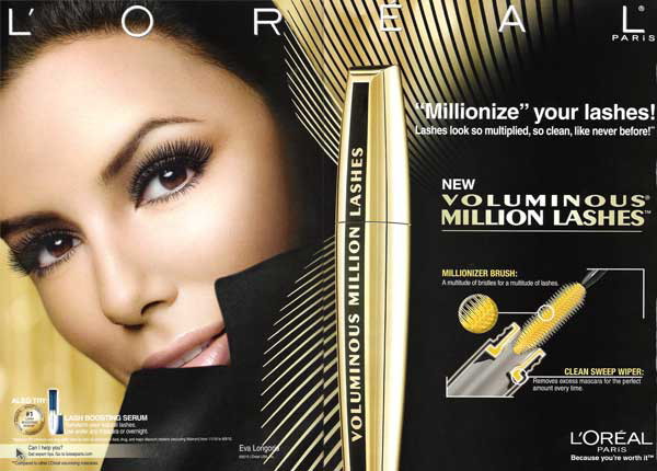 Eva Longoria w reklamie L'oreal