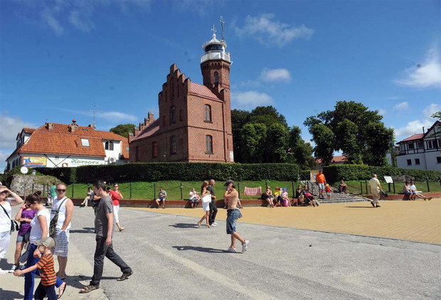 Ustka na wakacje: Drogowskaz dla statków