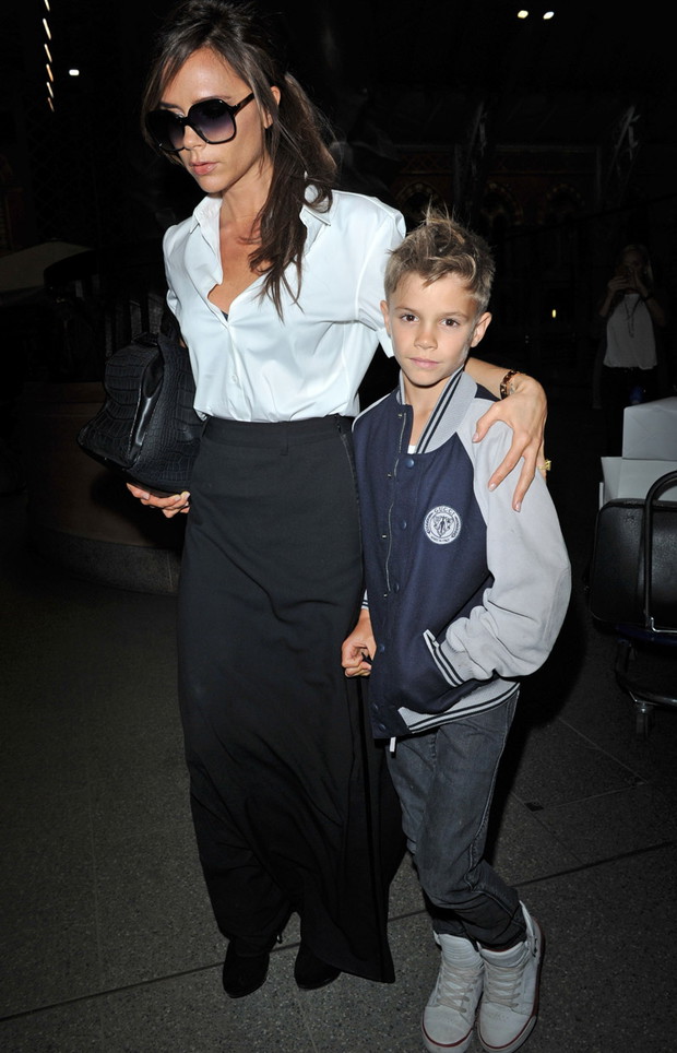 Victoria Beckham z synem Romeo