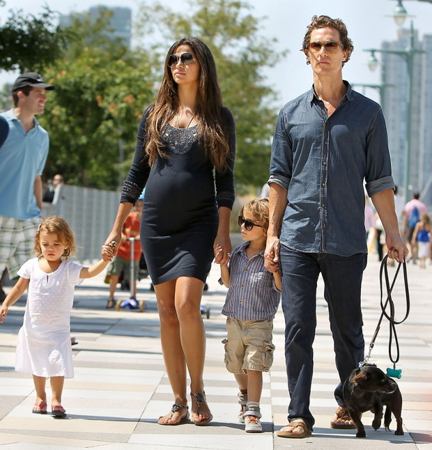 Matthew Mcconaughey z rodziną