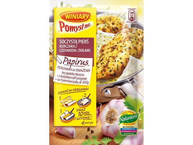 Winiary Papirus pomysł na... kurczaka z czosnkiem