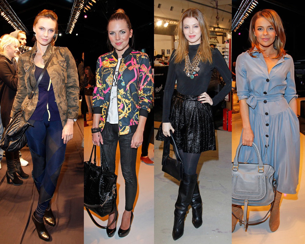 Sylwia Gliwa, Aleksandra Kwaśniewska, Ada Fijał i Edyta Herbuś na Fashion Week Poland 2012