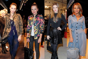 Sylwia Gliwa, Aleksandra Kwaśniewska, Ada Fijał i Edyta Herbuś na Fashion Week Poland 2012