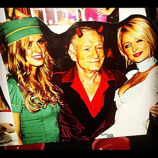 Hugh Hefner, Nicky Hilton i Paris Hilton