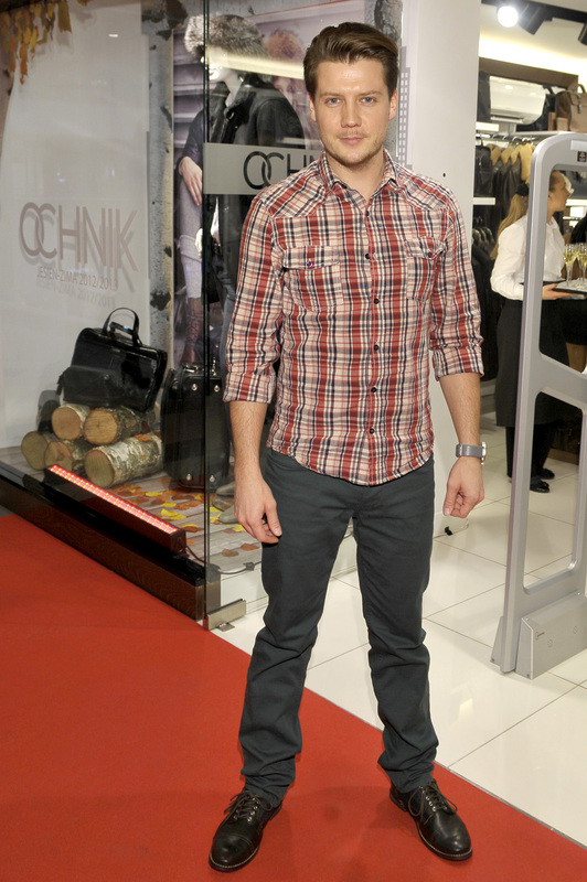 Jakub Tolak na pokazie Ochnik jesień-zima 2012/2013