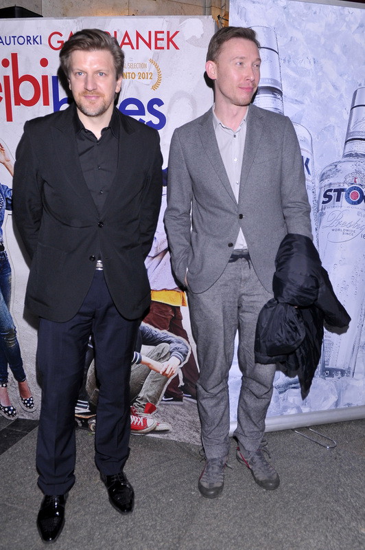 Maciej Kowalewski i Rafał Mohr na premierze filmu Bejbi Blues
