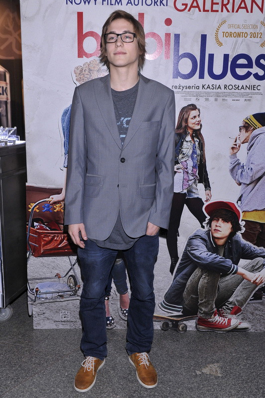 Michał Trzeciakowski na premierze filmu Bejbi Blues