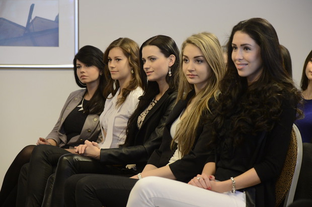 Trening kandydatek na Miss Polonia 2012