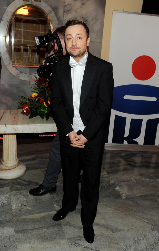 Czesław Mozil na premierze Irydiona na 100 Lat Teatru Polskiego