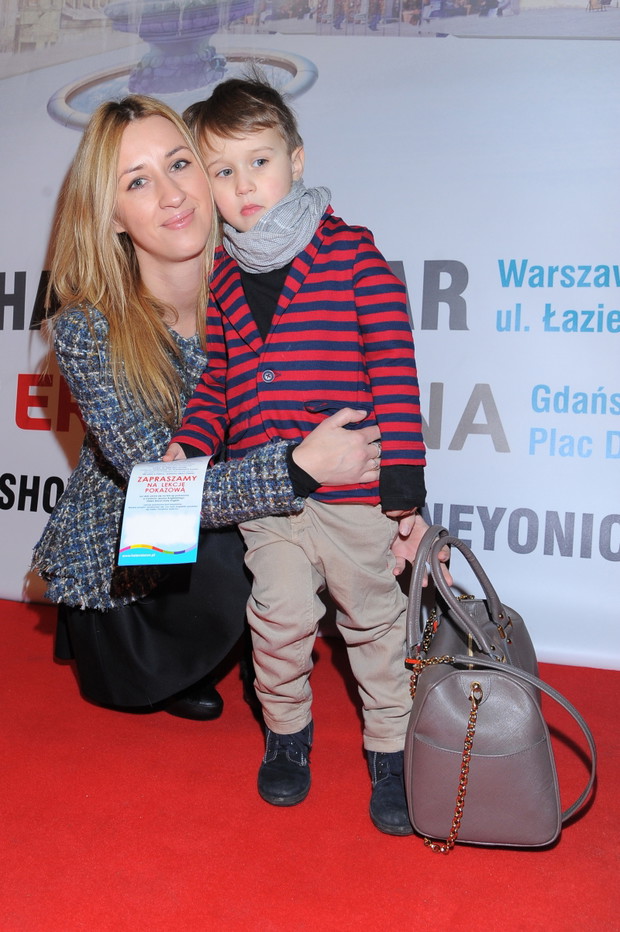 Blanka Jordan z synem na premierze Disney on ice