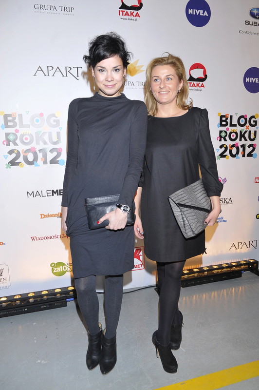 Joanna Woźniak i Magdalena Surdyk na gali Blog Roku 2012