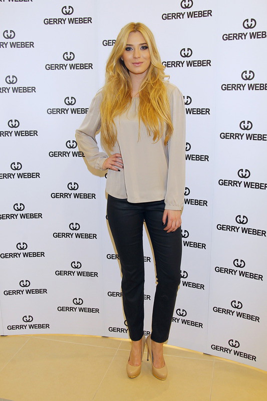 Marcelina Zawadzka na otwarciu salonu Gerry Weber