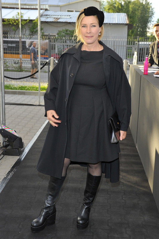 Małgorzata Potocka na pokazie Simple jesień/zima 2013/14