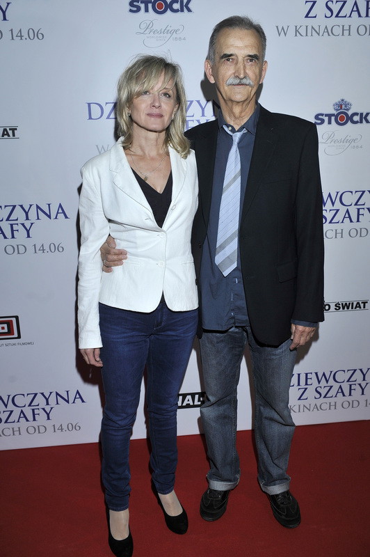 Marek Koterski z żoną na premierze filmu Dziewczyna z szafy