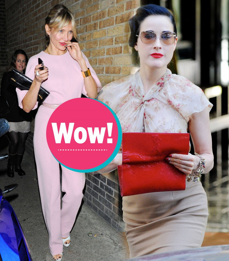 Cameron Diaz i Dita Von Teese