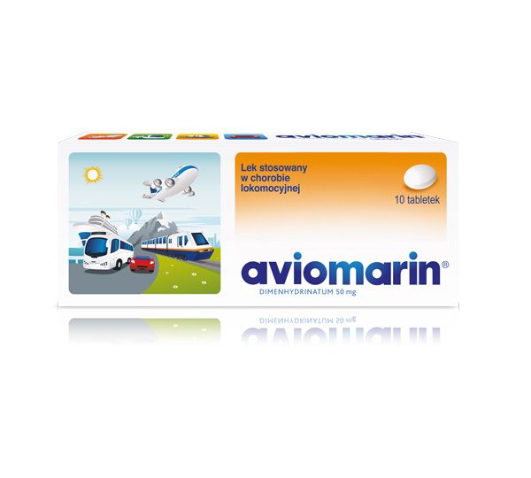 Aviomarin, cena ok. 12 zł (opakowanie 10 tabletek)