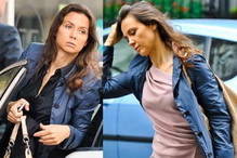 Zmęczona Kinga Rusin na zakupach