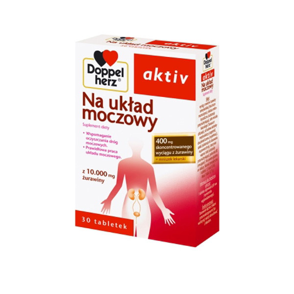 Doppelherz aktiv Na układ moczowy, ok. 19 zł (opakowanie 30 tabletek)