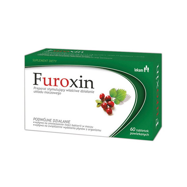 Furoxin, ok. 24 zł (opakowanie 60 tabletek)