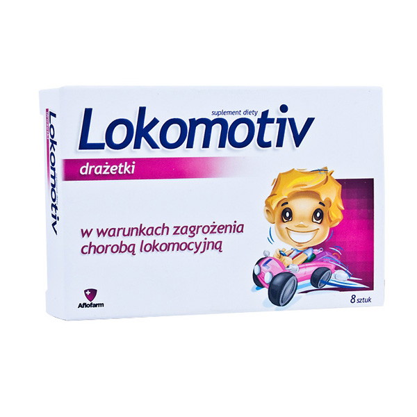 Lokomotiv dla dzieci, ok. 9 zł (opakowanie 8 drażetek)