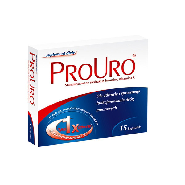 ProUro, ok. 21 zł (opakowanie 15 kapsułek)