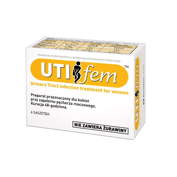UTI fem, ok. 11 zł (opakowanie 6 saszetek)