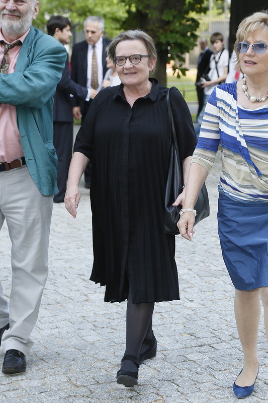 Agnieszka Holland w ambasadzie Francji w Warszawie