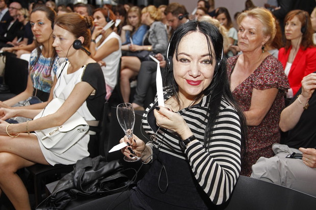Anja Ortodox na premierze perfum Giorgio Armani Si