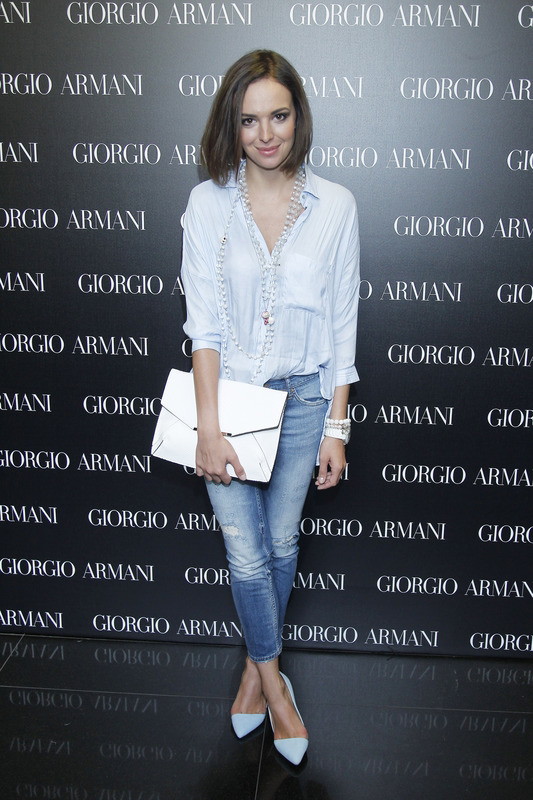 Anna Wendzikowska na premierze perfum Giorgio Armani Si