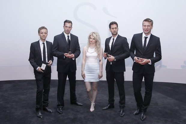 Margaret na premierze perfum Giorgio Armani Si
