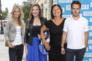 Gwiazdy na konferencji prasowej serialu "Blondynka"