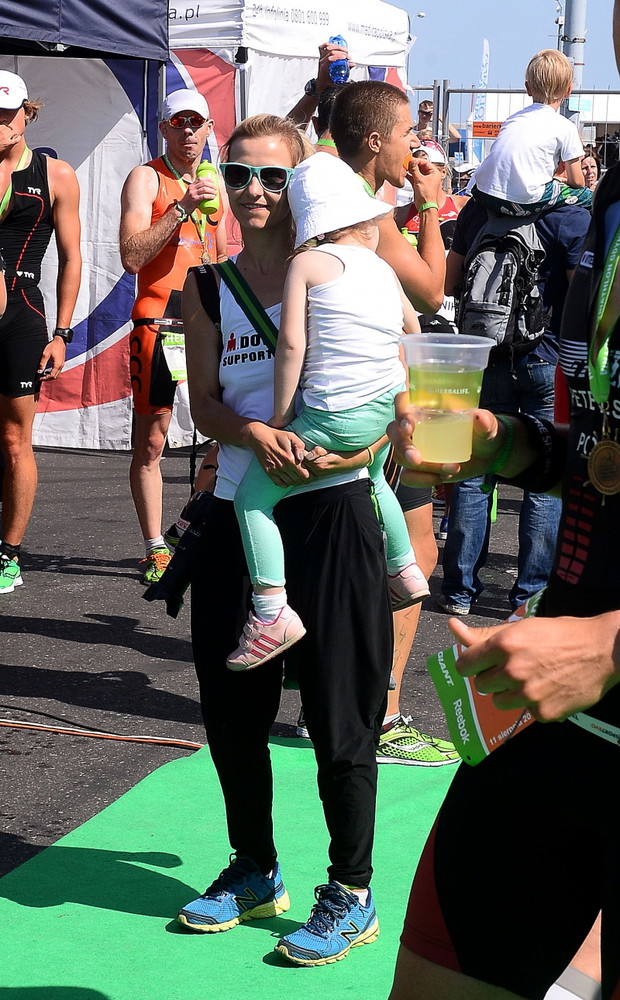 Joanna Koroniewska podczas zawodów Herbalife Triathlon Gdynia 2013