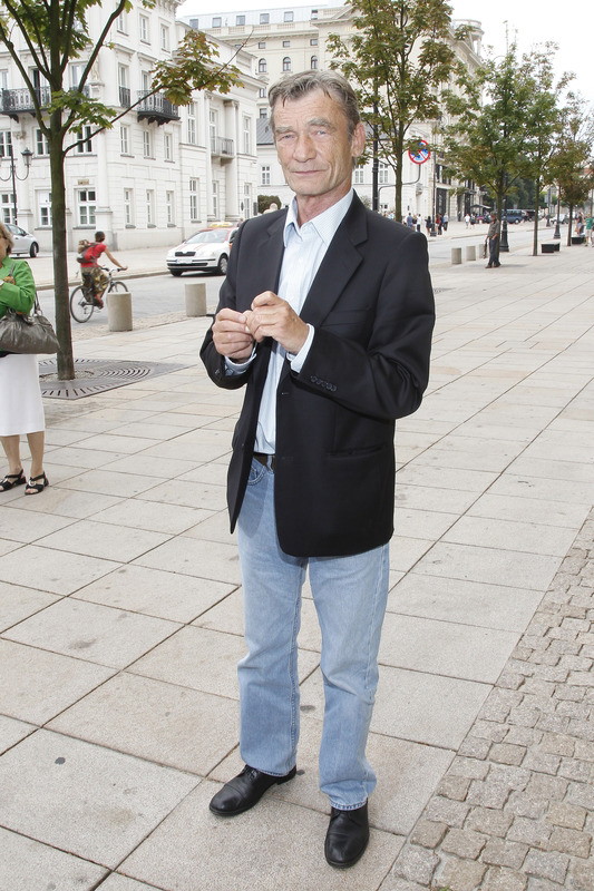 Krzysztof Kiersznowski na konferencji prasowej serialu Blondynka